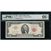 Image 1 : 1963 $2 STAR Legal Tender Note PMG 66EPQ