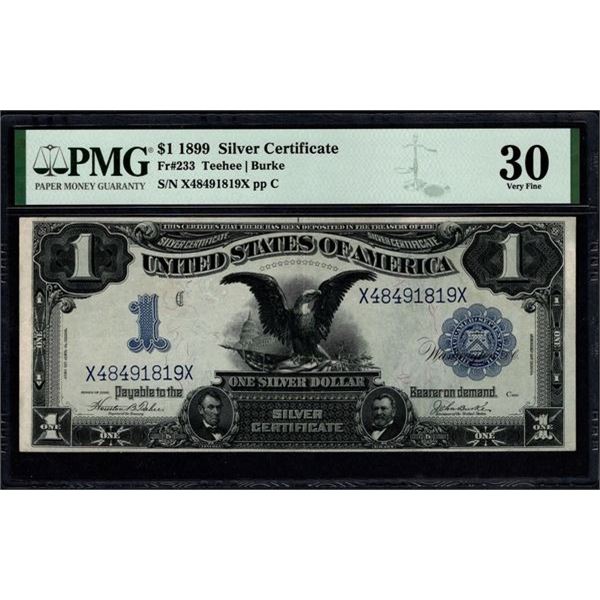 1899 $1 Black Eagle Silver Certificate PMG 30