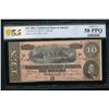 Image 1 : 1864 $10 T-68 Confederate PCGS 58PPQ
