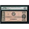 Image 1 : 1864 $2 T-70 Confederate PMG 62EPQ