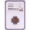 Image 1 : 1929-D Lincoln Wheat Cent Coin NGC MS62BN
