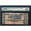 Image 1 : 1864 $10 T-68 Confederate PMG 63