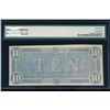 Image 2 : 1864 $10 T-68 Confederate PMG 63