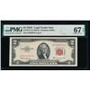 Image 1 : 1953C $2 Legal Tender Note PMG 67EPQ