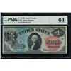 Image 1 : 1869 $1 Legal Tender Note PMG 64