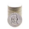 Image 1 : Roll of (20) Brilliant Uncirculated 1963 Franklin Half Dollar Coins