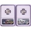 Image 2 : Lot of (2) 1944 Mercury Dime Coins NGC MS65