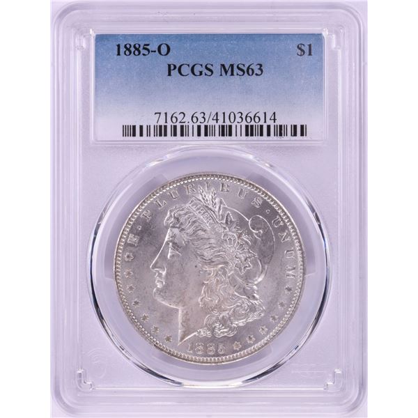 1885-O $1 Morgan Silver Dollar Coin PCGS MS63