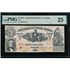 Image 1 : 1861 $5 T-37 Confederate PMG 25