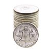 Image 2 : Roll of (20) Brilliant Uncirculated 1963 Franklin Half Dollar Coins