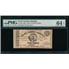 Image 1 : 5 Cent 1863 Raleigh NC Obsolete Note PMG 64EPQ
