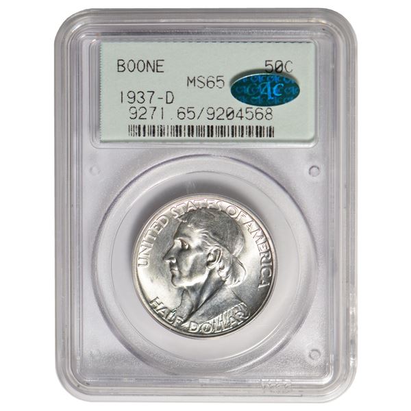 1937-D Boone Half Dollar PCGS MS65 CAC