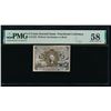 Image 1 : 5 Cent Second Issue Fractional PMG 58