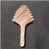 Image 3 : (2) 8 X 3 3/4'' Hawaiian Lei O Mano Made of Koa with Tiger Shark Teeth