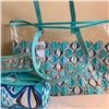 Image 1 : Vera Bradley Beach Set: Beach Towel, Zip Pouch & Matching Crossbody!