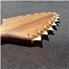 Image 2 : Qty 2 Hawaiian Lei O Mano Koa Wood w/ Tiger Shark Teeth 8" X 3 3/4''