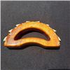 Image 1 : 6 X 3'' Hawaiian Koa Knuckle Duster with Tiger Shark Teeth Gloss