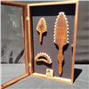 Image 1 : Shadow Box with Hawaiian Weapons, All Koa
