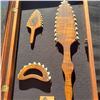 Image 2 : Shadow Box with Hawaiian Weapons, All Koa