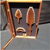 Image 3 : Shadow Box with Hawaiian Weapons, All Koa