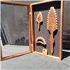 Image 5 : Shadow Box with Hawaiian Weapons, All Koa