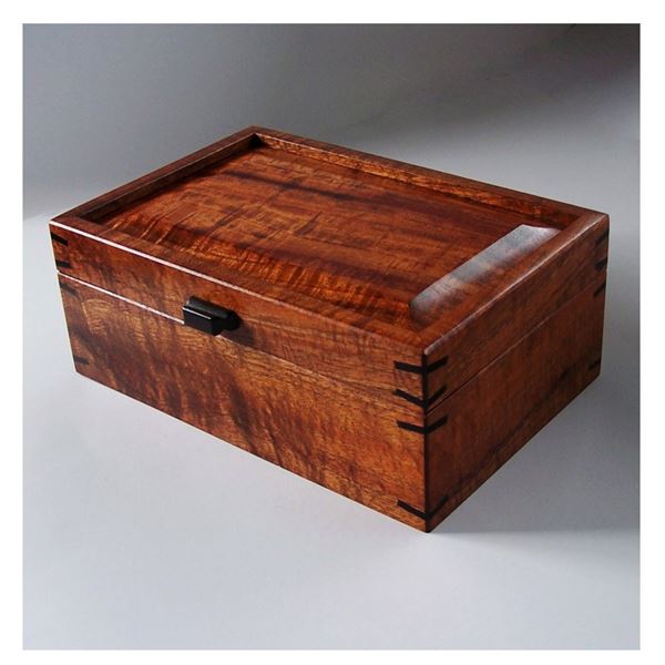 New Curly Grain Koa Jewelry Box