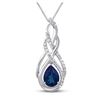 Image 3 : Kay Jewelers Halo Ring & Necklace with Sterling Silver Sapphire Pendant
