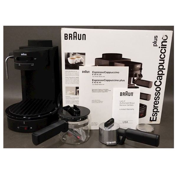 New Braun E40 Espresso Cappuccino Plus & Kitchen Accessories