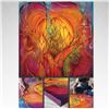 Image 1 : "Heartspace 4: Warrior of Compassion" by Pamela Sukhum 24 x 24'' New