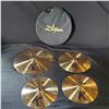 Image 1 : Zildjian K Custom Dry Cymbals 14'' Hi-Hats, 16'' Crash, 20'' Ride & Bag!