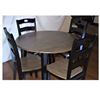 Image 2 : Futon, Table w/ 4 Chairs, Round Metal Wood Shelf & Vases