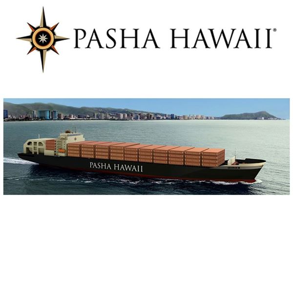 Gift Certificate for 1-Way Vehicle Shipping from Pasha, Between Hawaii & San Diego, Value $1,497