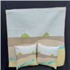 Image 1 : Wall hanging Quilt, Pillows, & inserts from Hawaiian Quilt Collection (New)