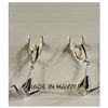 Image 2 : Set of Sterling Silver Origami Crane Earrings New