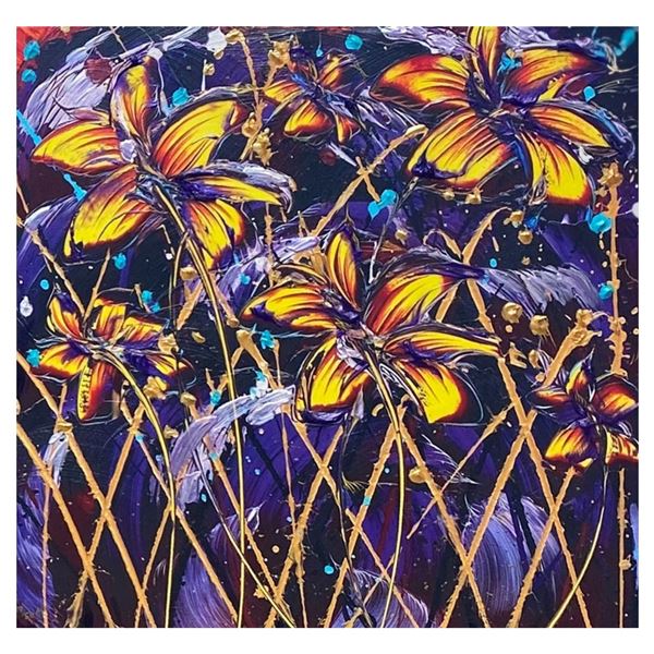 "Amethyst Fields" by Pamela Sukhum; Giclee on Canvas 24 x 24