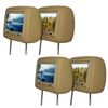 Image 1 : (4) BPH-951 9" TFT Car Headrest Monitors (Beige Colored) New