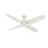 Image 1 : 52" Sunnyvale Indoor/Outdoor Ceiling Fan Fresh White Finish, New