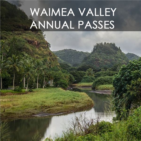 (2) Family Annual Passes for 2 Adults & Children to Waimea Valley