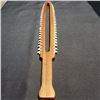 Image 1 : 8 X 3 3/4'' Hawaiian Lei O Mano Made Out Of Koa with Tiger Shark Teeth