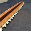 Image 2 : 8 X 3 3/4'' Hawaiian Lei O Mano Made Out Of Koa with Tiger Shark Teeth