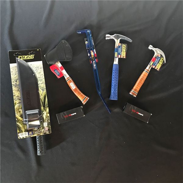 Estwing EBM Machete with 19" Blade, Axe with 2 FireBird Knives & More!