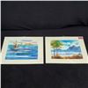 Image 1 : Set of (2) 12 x 16'' Watercolor paintings by Jimi Tablante