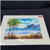 Image 2 : Set of (2) 12 x 16'' Watercolor paintings by Jimi Tablante