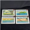 Image 1 : Set of (4) 8 1/2 x 16'' Watercolor paintings by Jimi Tablante