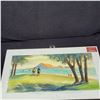 Image 2 : Set of (4) 8 1/2 x 16'' Watercolor paintings by Jimi Tablante