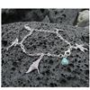 Image 1 : Sterling Silver 7 .5" Sea Life Charm Bracelet, New