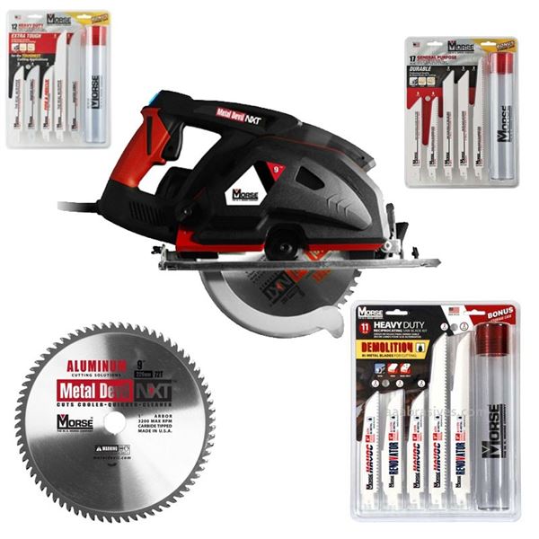 M.K. Morse Metal Cutting Saw 9' and accessories. All New