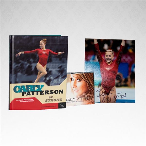 Carly Patterson Autographed book, picture, and CD. New