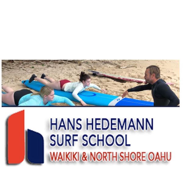 Two Hour Group Surfing Lessons and a Logo T-Shirt from Hans Hedemann