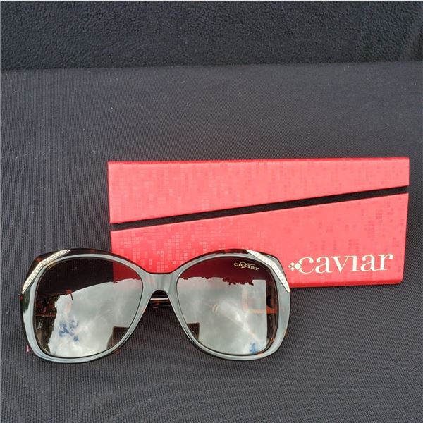 Caviar (Color 16) 488 Sunglasses with Swarovski Crystal Elements, New